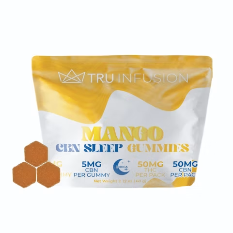 Tru Infusion Gummy Mango 1:1 THC/CBN 10 Pk (I) 100mg